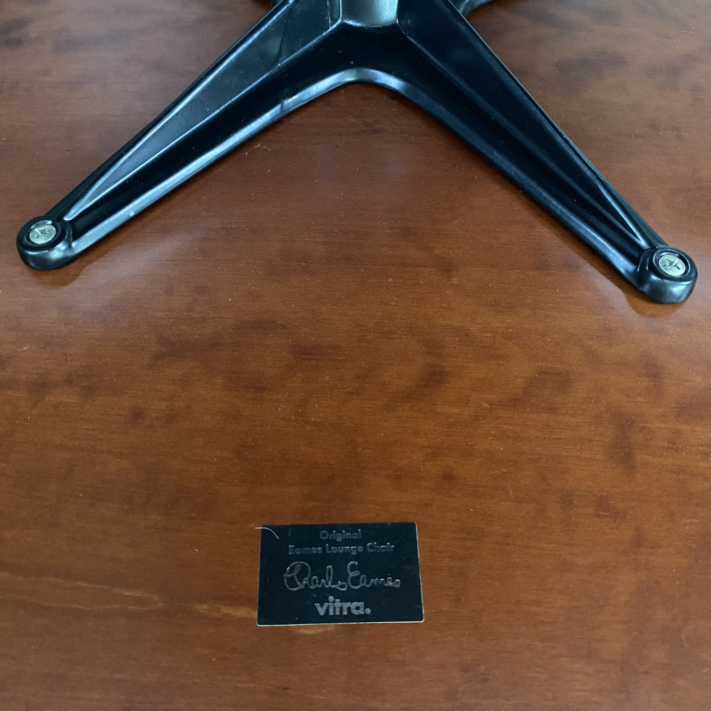 Armlehnsessel mit Ottomane 'Lounge Chair', Charles und Ray Eames, 1950er Jahre