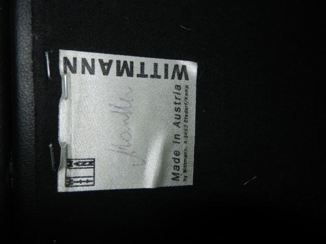 Armlehnstuhl 'Roter Sessel' in schwarzem Leder, Eckart Muthesius 1931