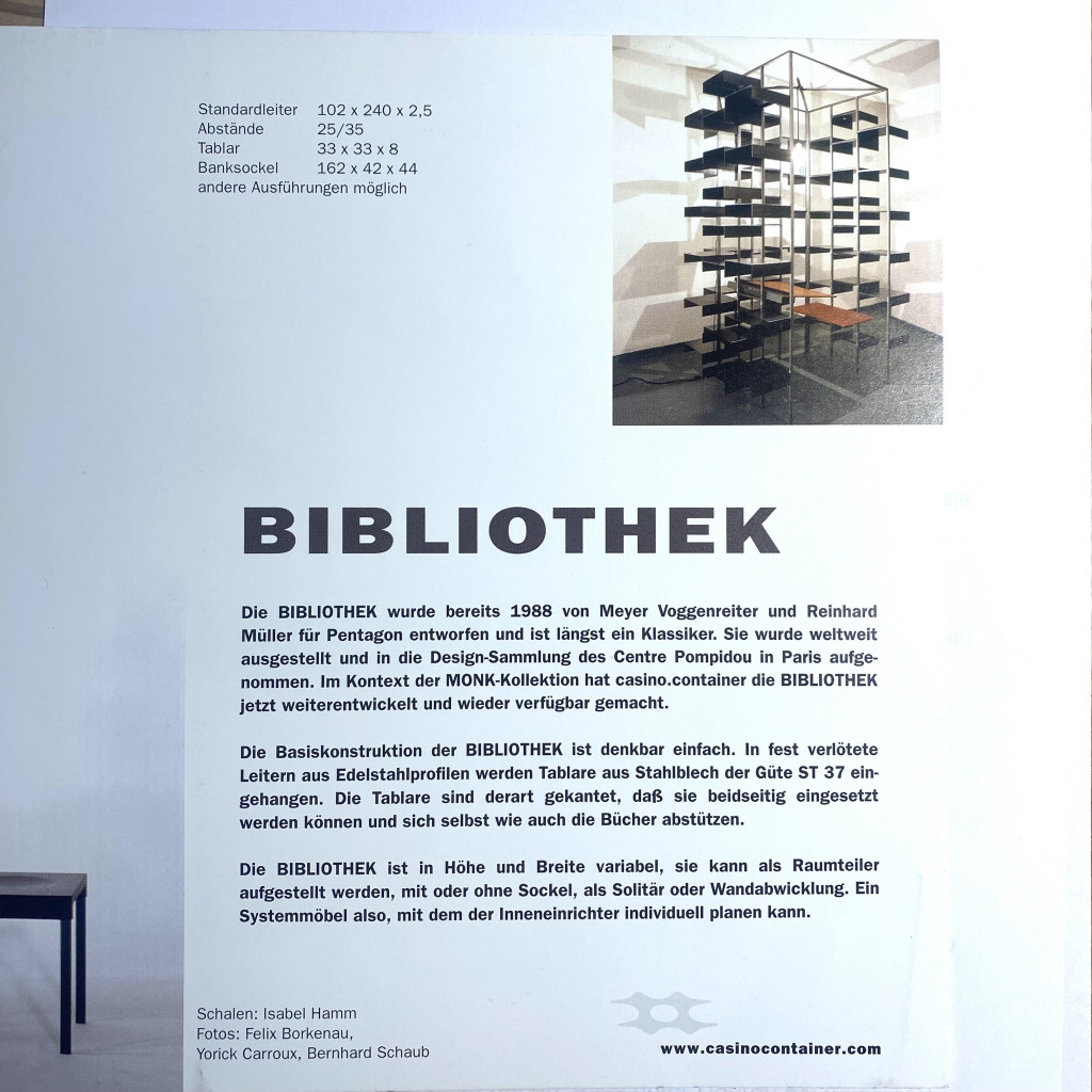 Bibliothek, Meyer Voggenreiter/Reinhard Müller, 1988/2022
