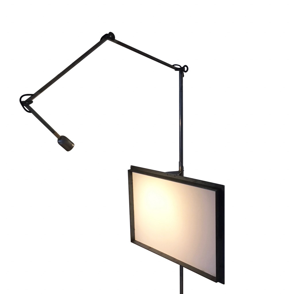 Bilderrahmen-Ständer 'EYE Lamp', Reinhard Müller 2019