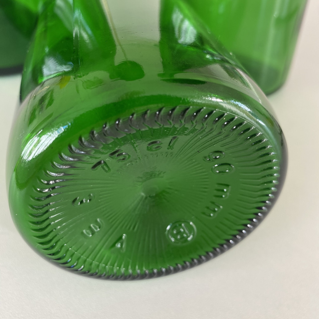 Drei grüne Flaschen 'PROGETTO OGGETTO'; Jasper Morrison, 1988