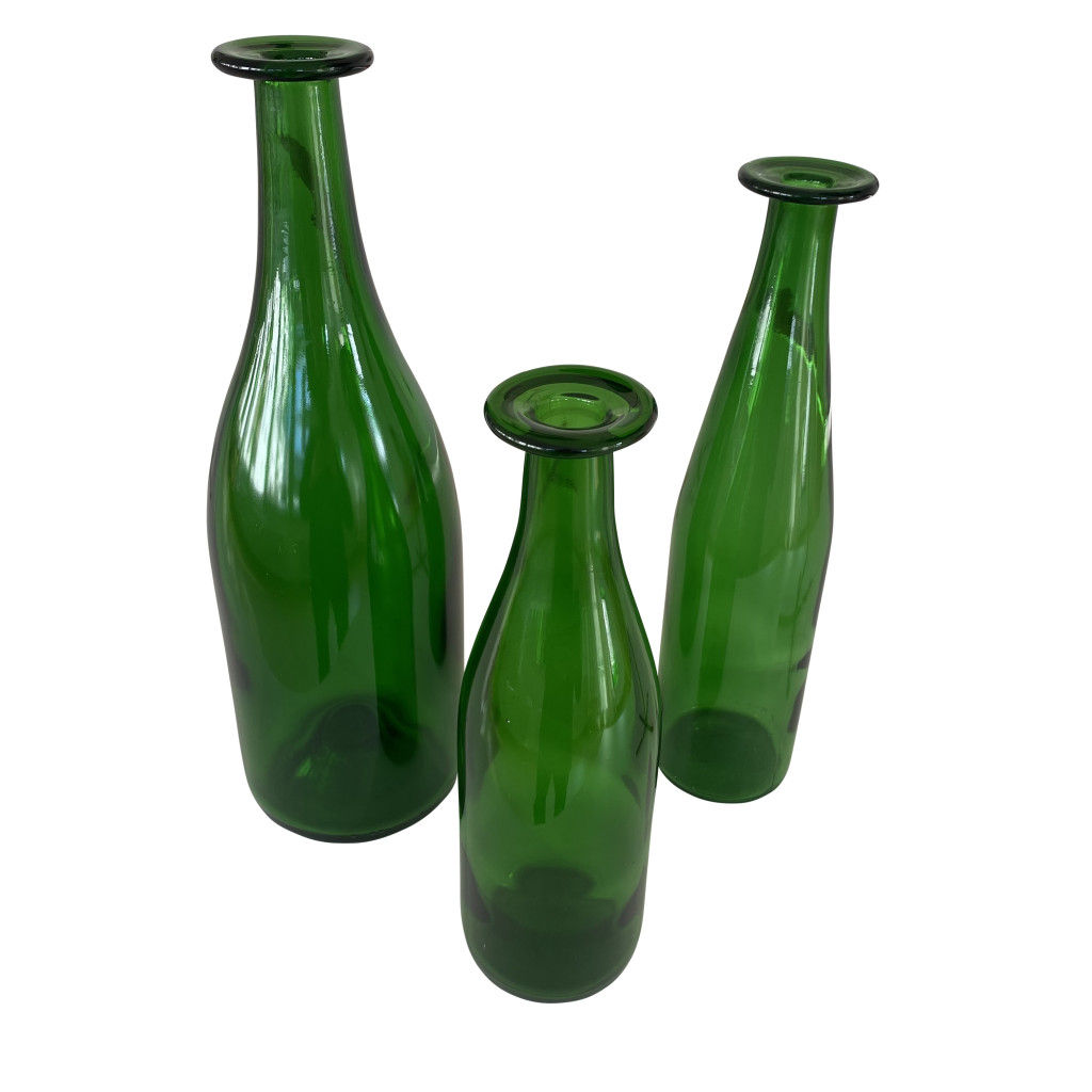Drei grüne Flaschen 'PROGETTO OGGETTO'; Jasper Morrison, 1988