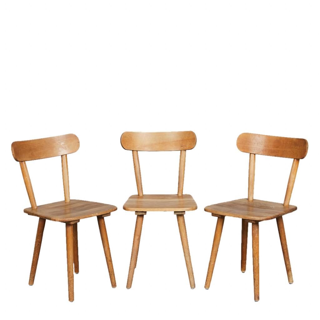 Drei Stühle 'Buche', wohl Deutschland 1930er Jahre