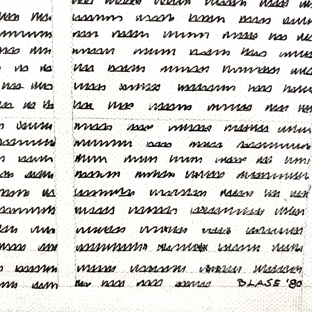 Federzeichnung 'Hommage an Kasimir Malewitsch', Karl Oskar Blase, 1980