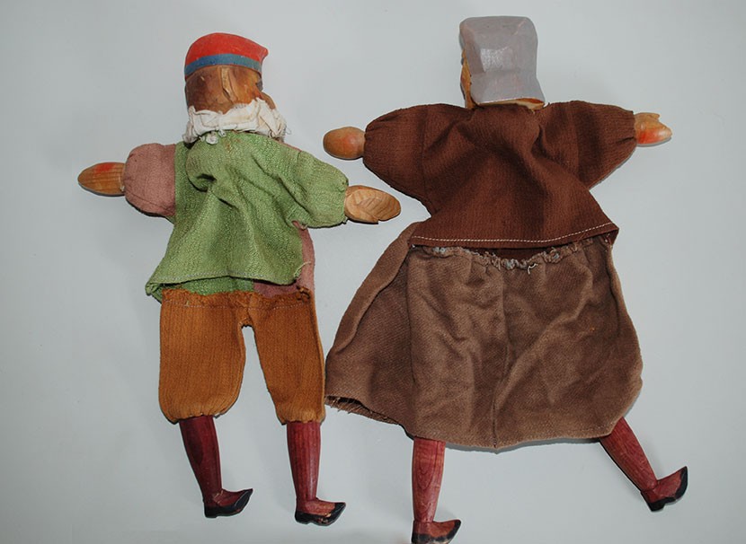 Paar Handpuppen, wohl 1920/30er Jahre