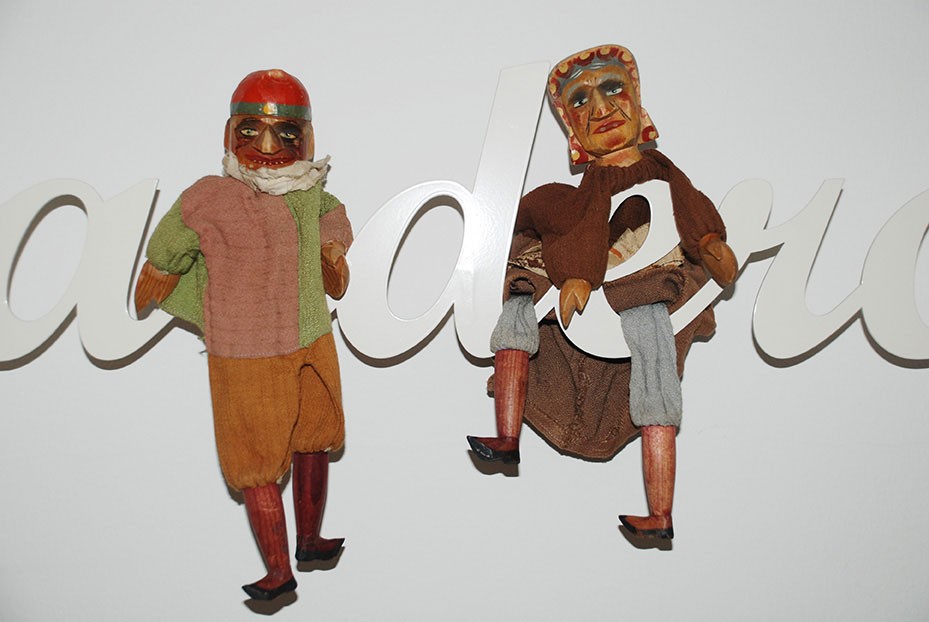 Paar Handpuppen, wohl 1920/30er Jahre