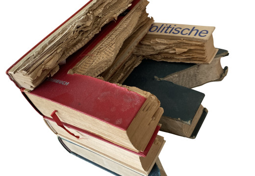 Künstlerbuch 'vierteiliges Buchobjekt', Penk, 1980 er Jahre