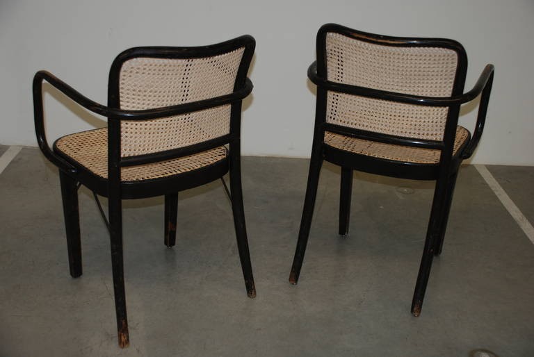 Paar Armlehnstühle 'A 811 F', Josef Hoffmann 1930er Jahre