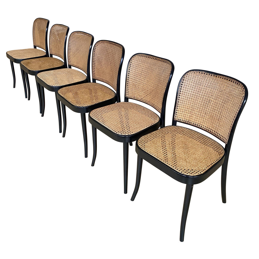 Sechs Bugholzstühle '811', Josef Hoffmann 1930er Jahre