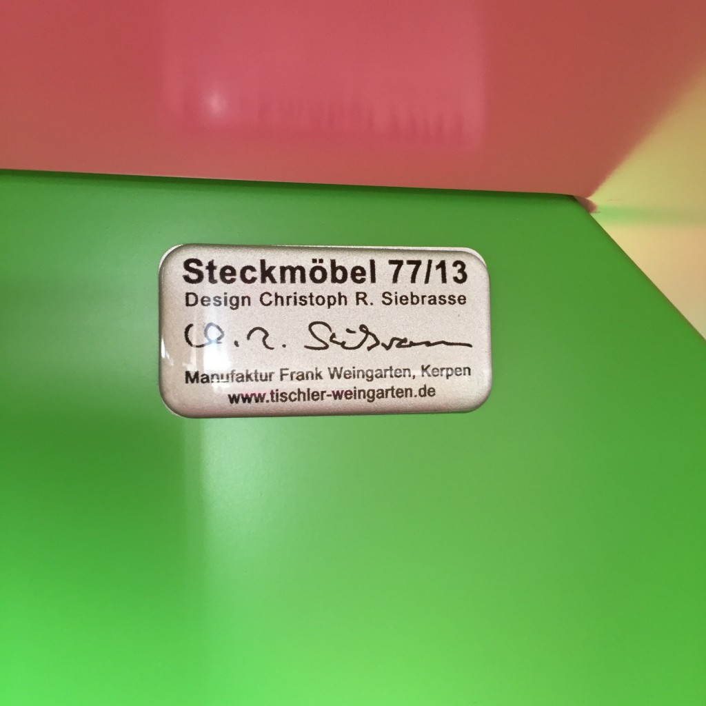 Tisch und Hocker 'Kaktus', Christopf R. Siebrasse 1977/2013