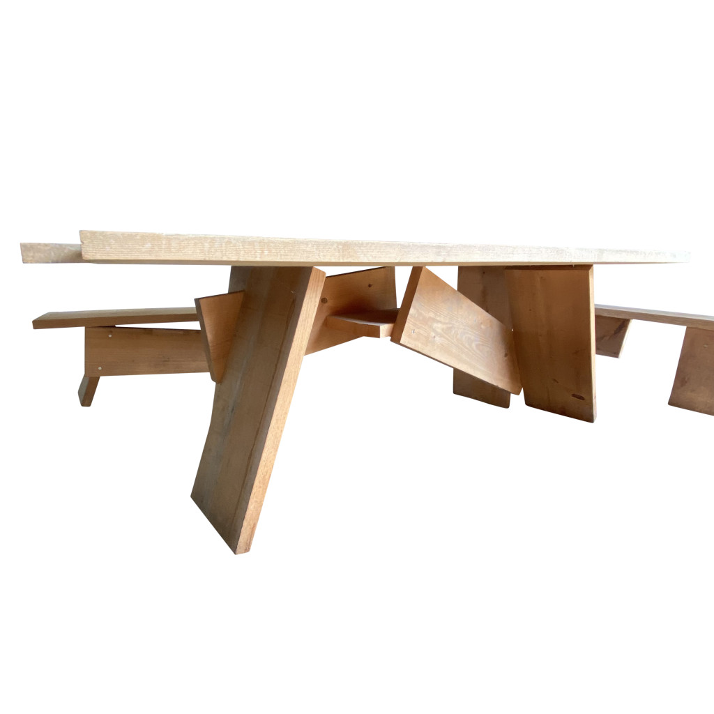 Tisch mit vier Bänken, Andres Bally, 2013