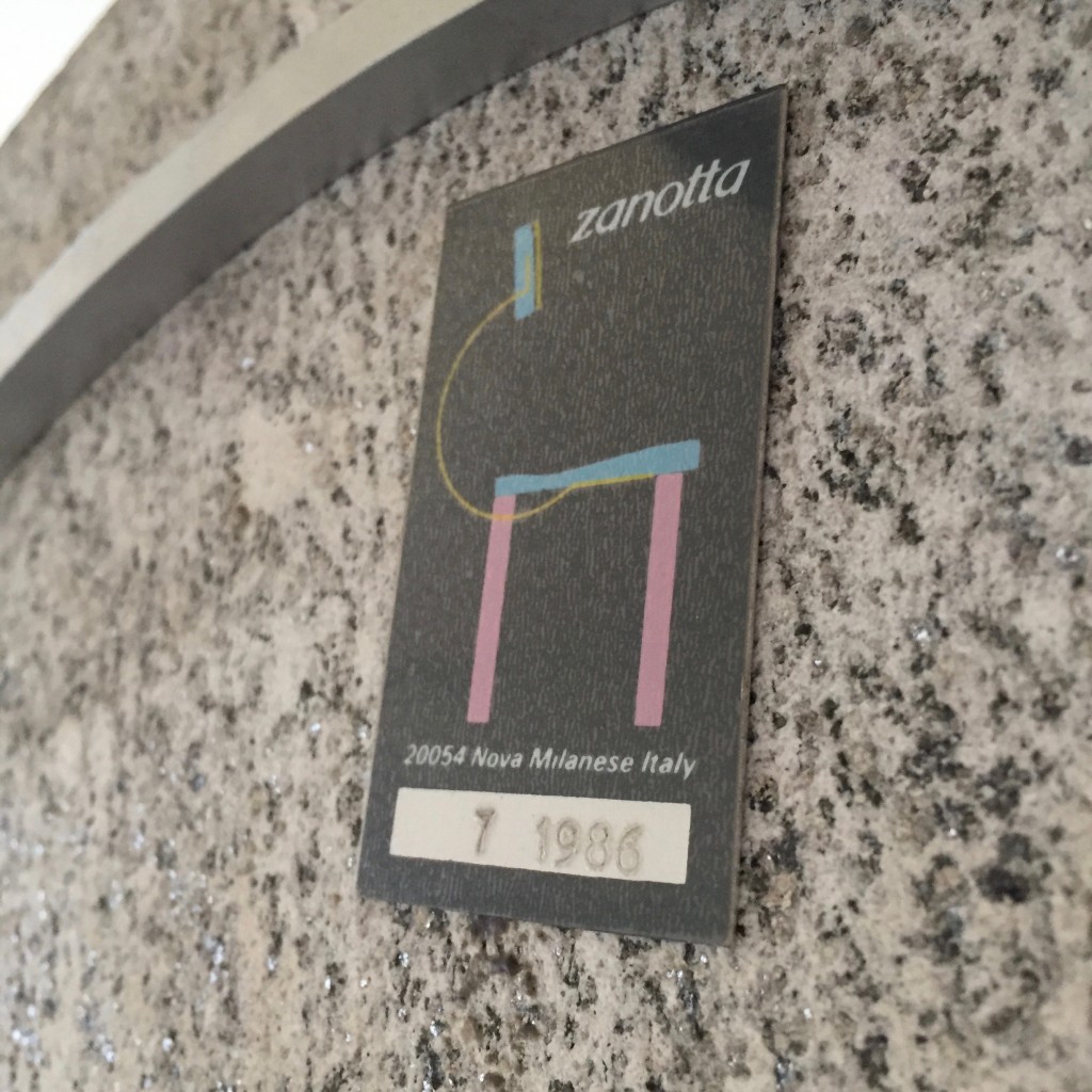 Tisch und zwei Stühle 'Trevi und Tonietta', Enzo Mari 1985