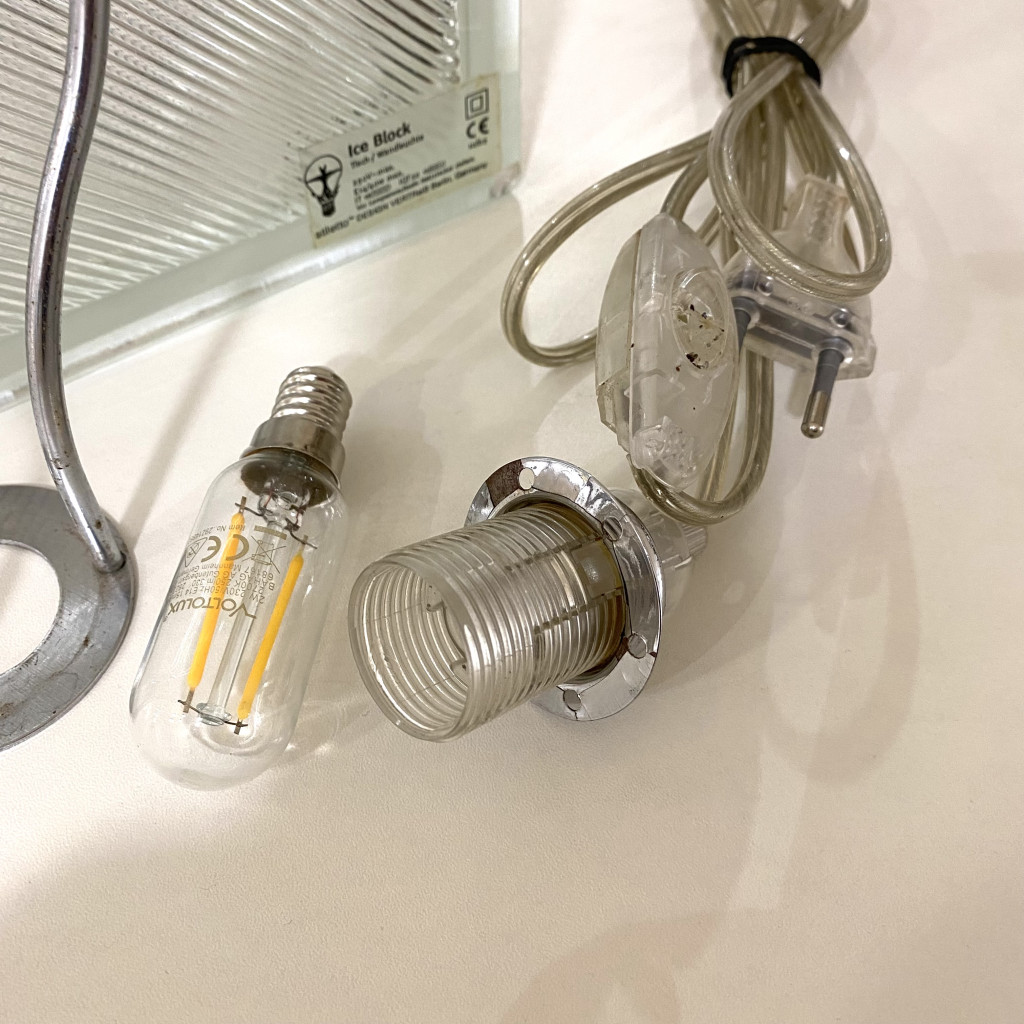 Tisch- Wandleuchte 'Block 4', Frank Schreiner, 1980er Jahre